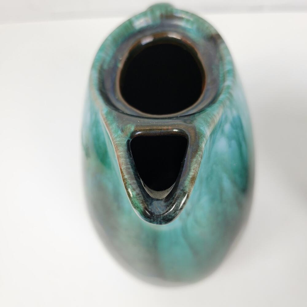 Vintage Blue Mountain Pottery Table Set Green Drip Glaze Ceramic Set of 4 - Picture 8 of 16